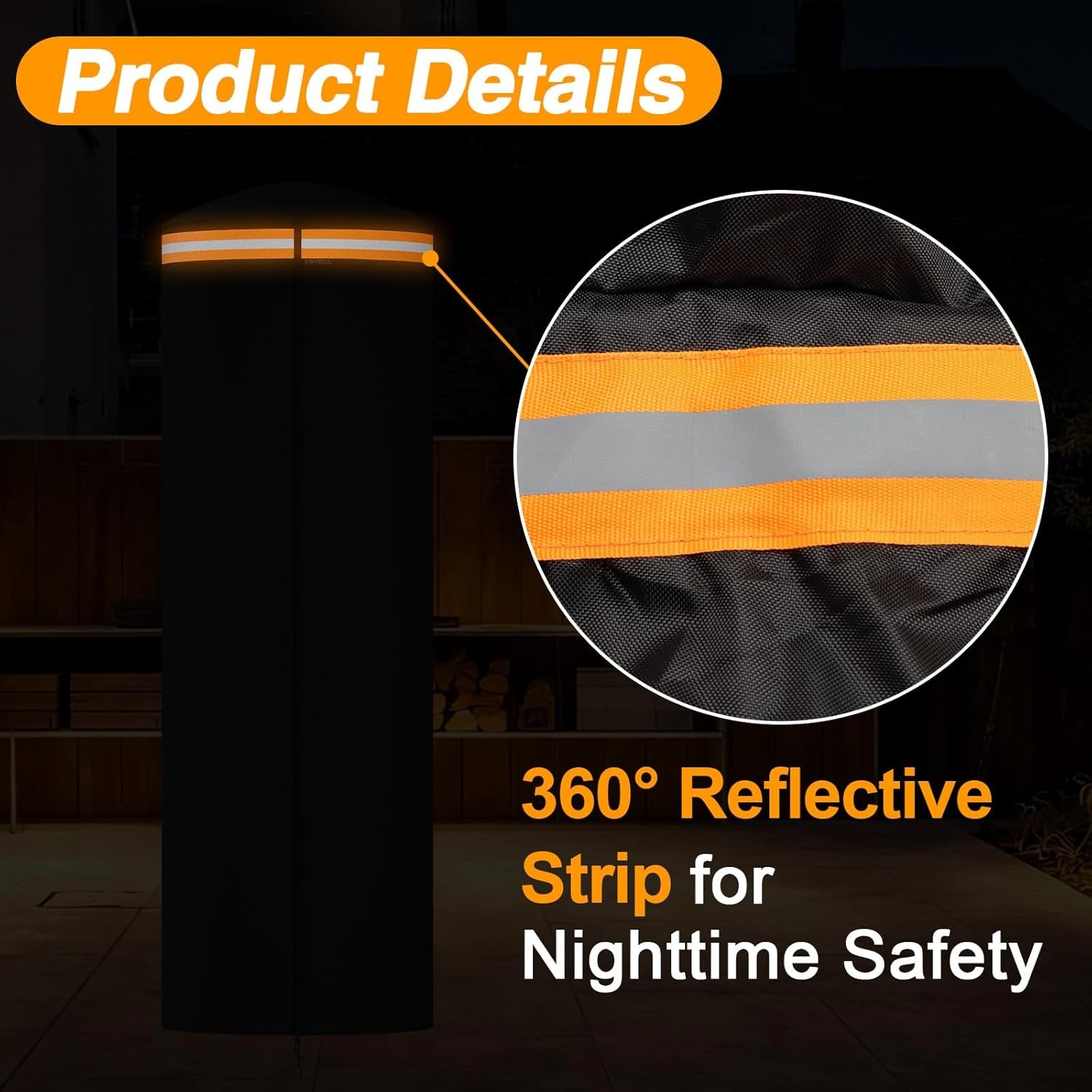 1x Full-Length Outdoor Patio Heater Cover for Spiral Flame LPG Patio Heaters