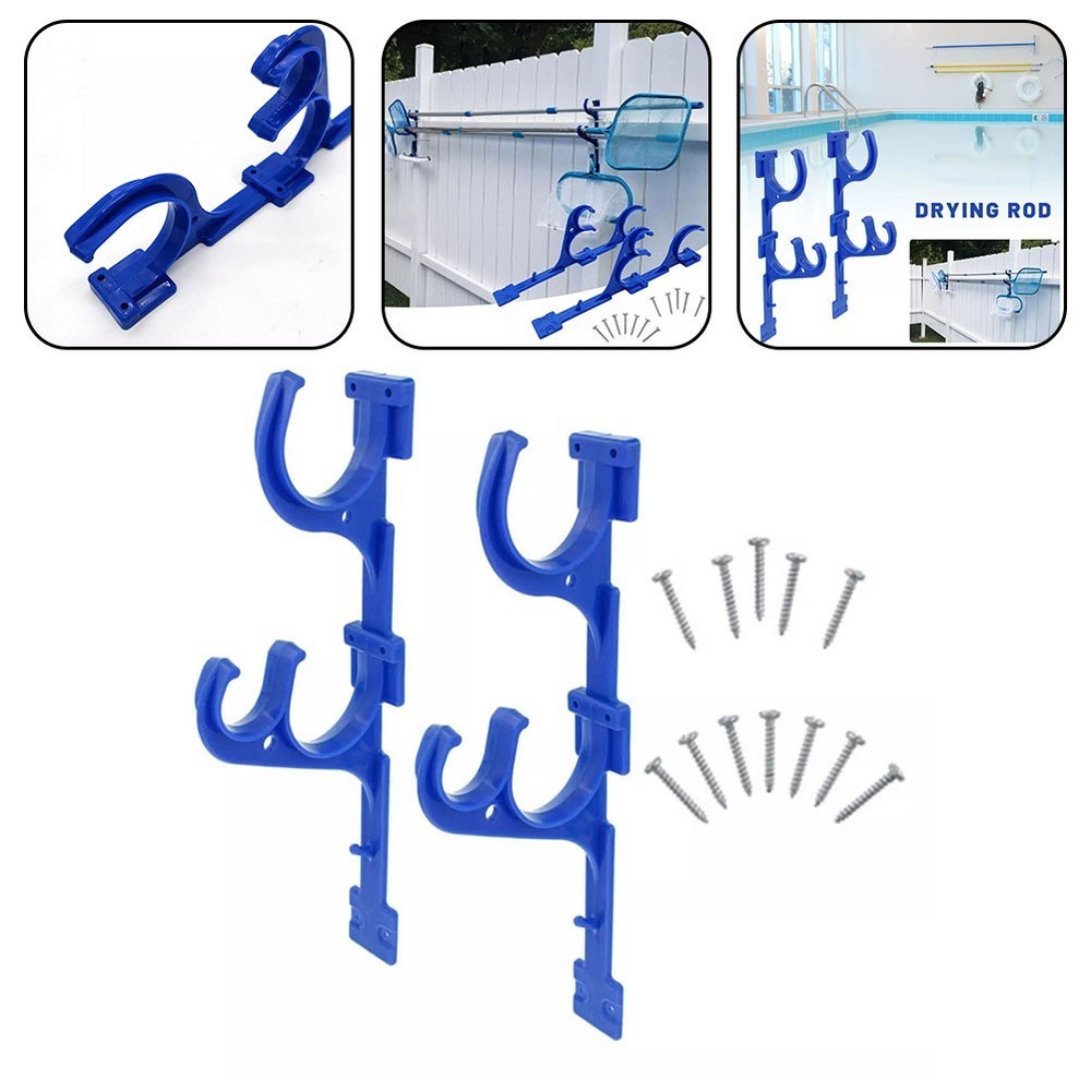 Practical Pool Pole Hanger Holder Hook Perfect Solution for Pool Storage