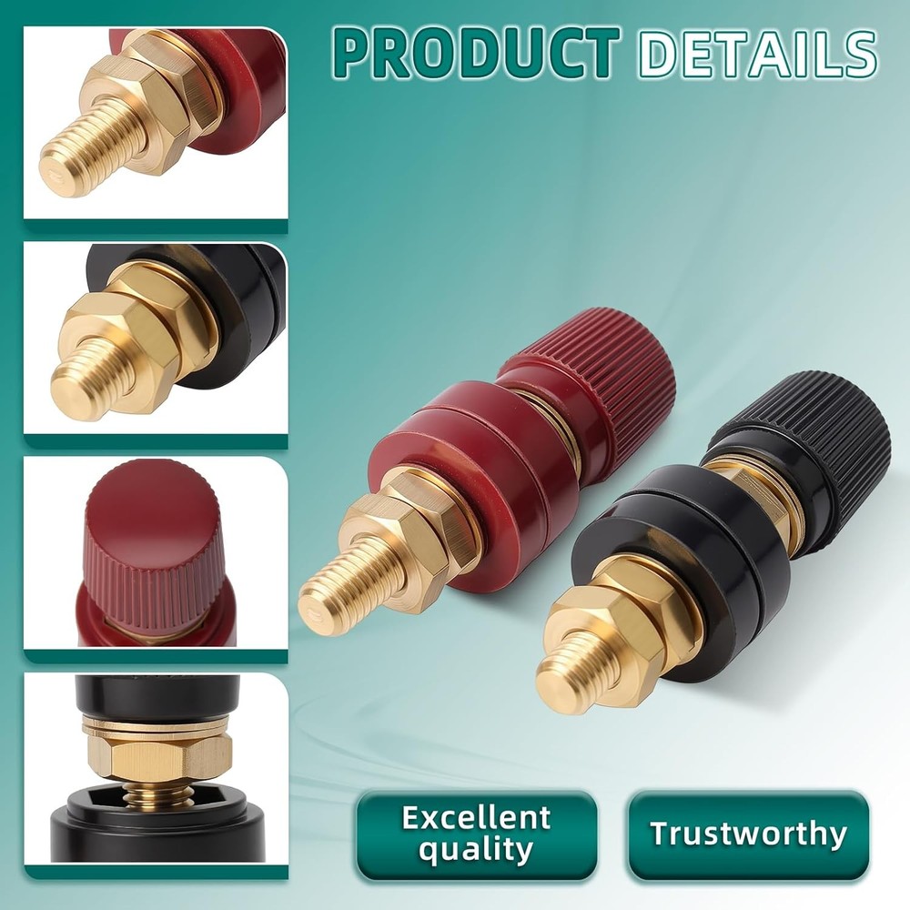 AUTOKAY 2 Pack 5/16 Inch Battery Terminal Stud Remote Binding Post...