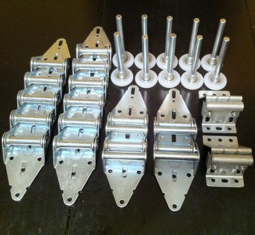 Garage Door Hardware Kit - 9x7 or 8x7 - Rollers, Hinges, Brackets