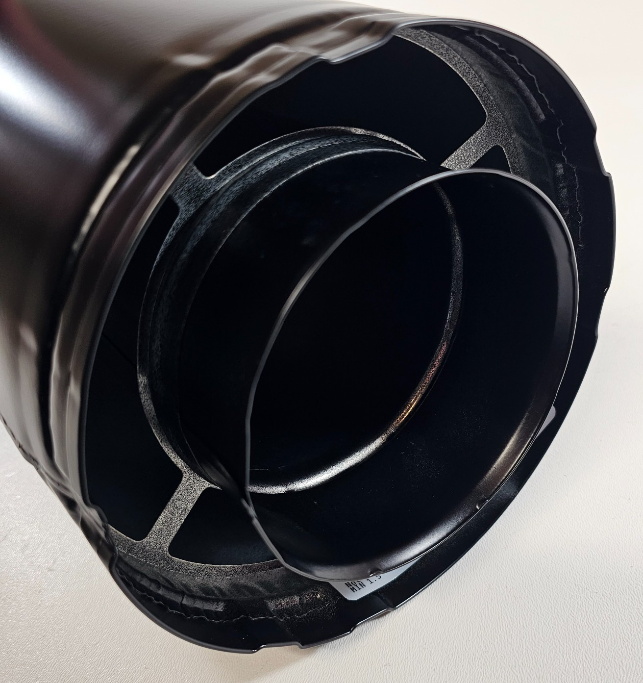 Hearth & Home SLP24-BK 24in Black Pipe Direct Vent Gas Stove Fireplace New