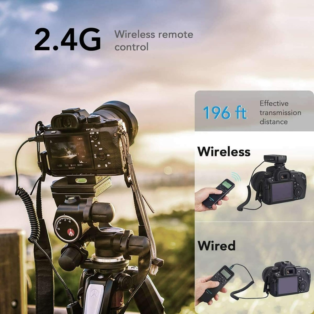 Wireless Intervalometer HDR Remote Control for Nikon D7500 D750 D7200 D6 D5 P950