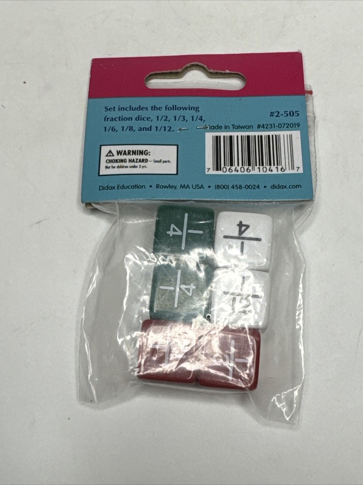 Didax Fraction Dice
