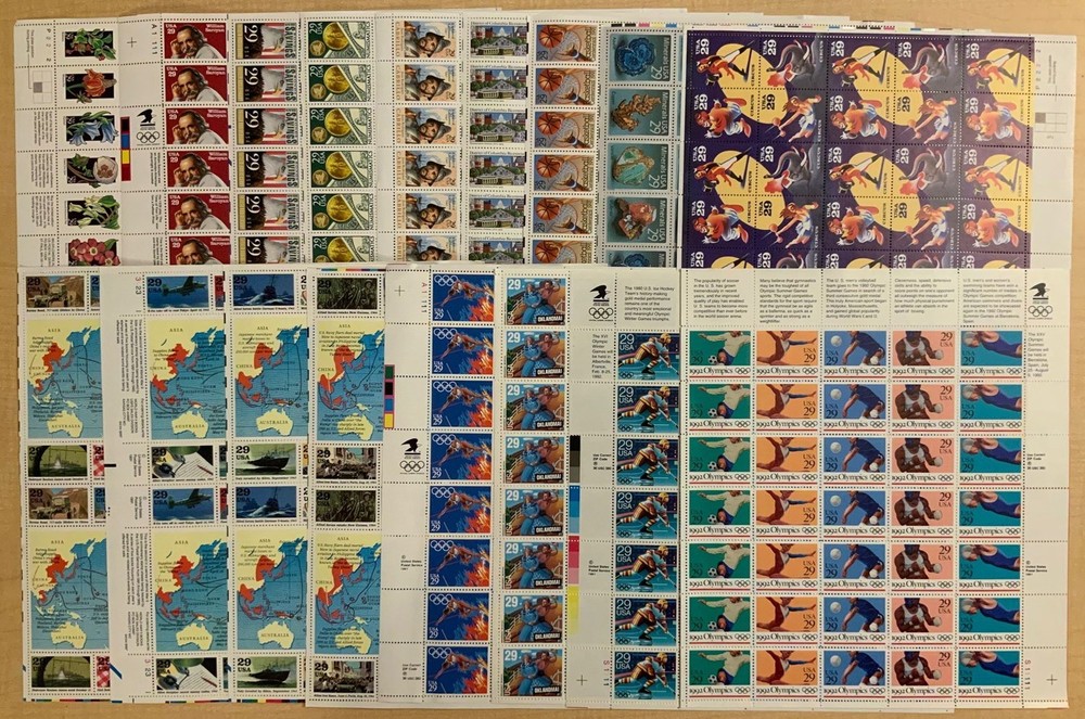 29¢ Highly Discounted Postage Lot In Sheets Face Value $191.40 - Stuart Katz