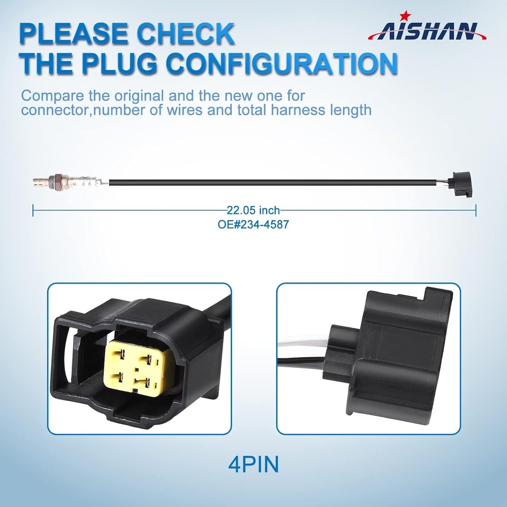 2PC O2 Oxygen Sensor Upstream/Downstream Compatible with Dodge Ram Caravan Frees