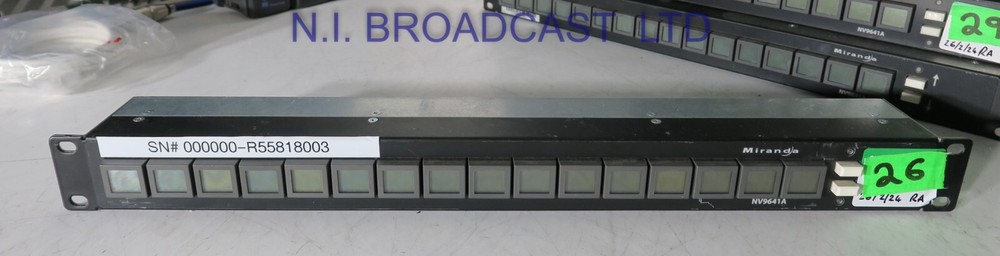 Miranda / grass valley nv9641a router matrix panel