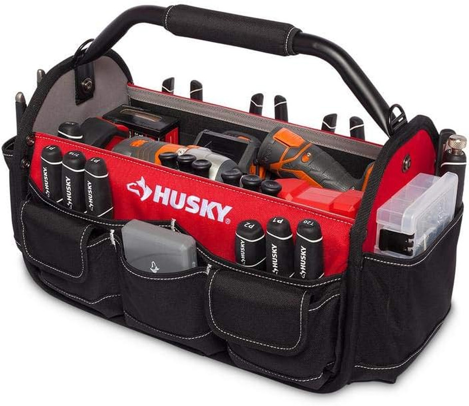 17-Inch Open Tool Tote - Durable, Spacious & Versatile Storage Solution