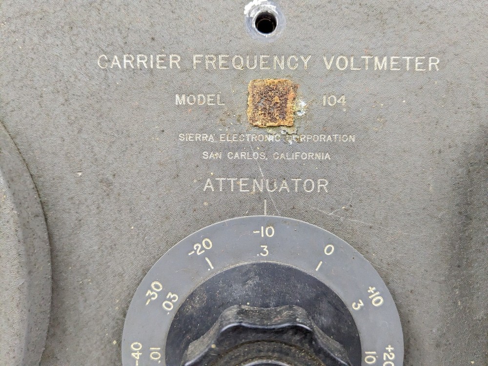 Sierra Carrier Frequency Voltmeter Model 104