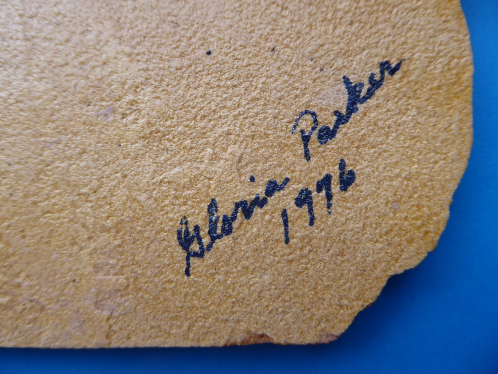 Kachinas Hand Painted on Stone Wall Plaque Aha Ahola Ahol Mana Hopi Mythology