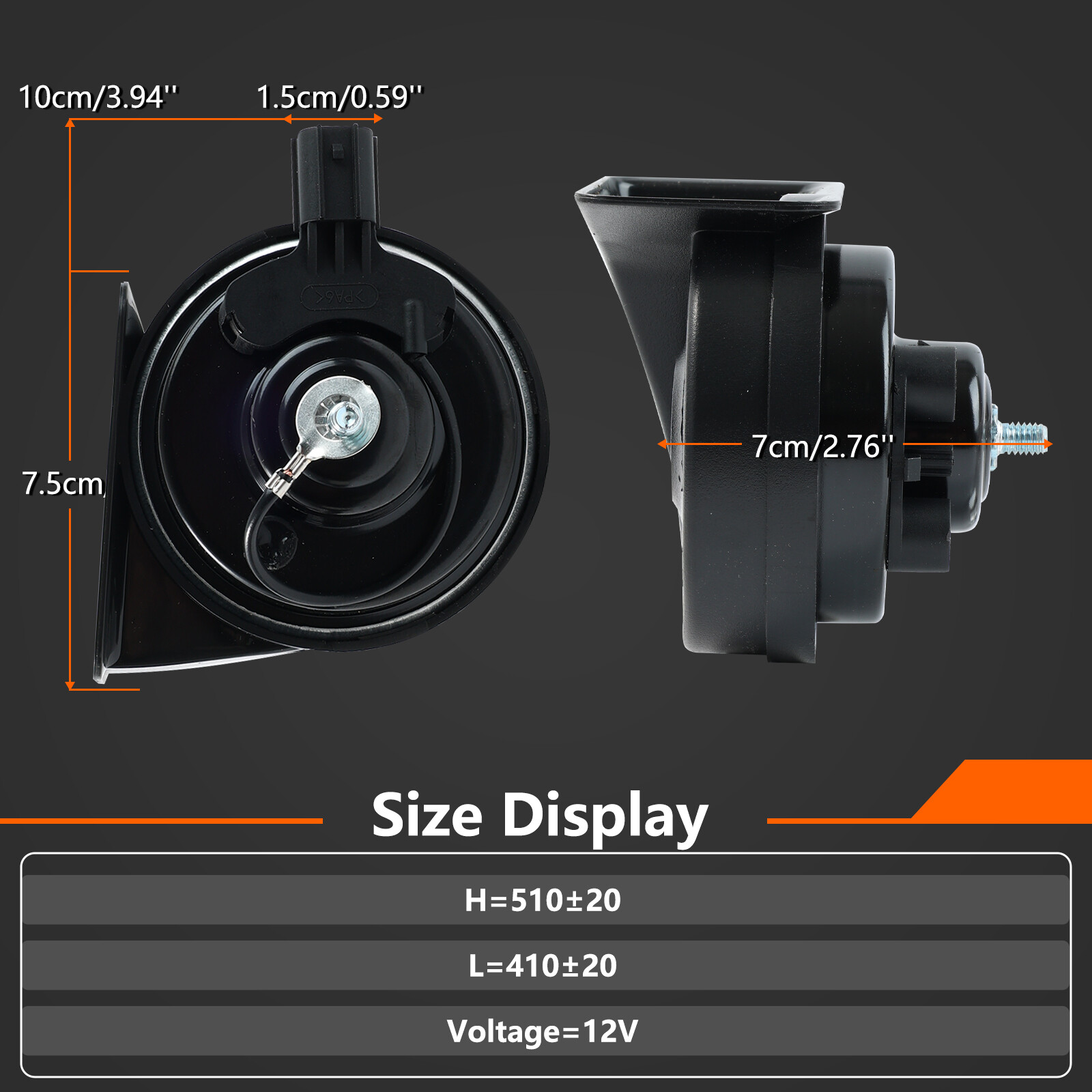 For Honda 2004-2014 - Horn Assembly Low + High Tone 38100-S9V-A12 Snail Horns