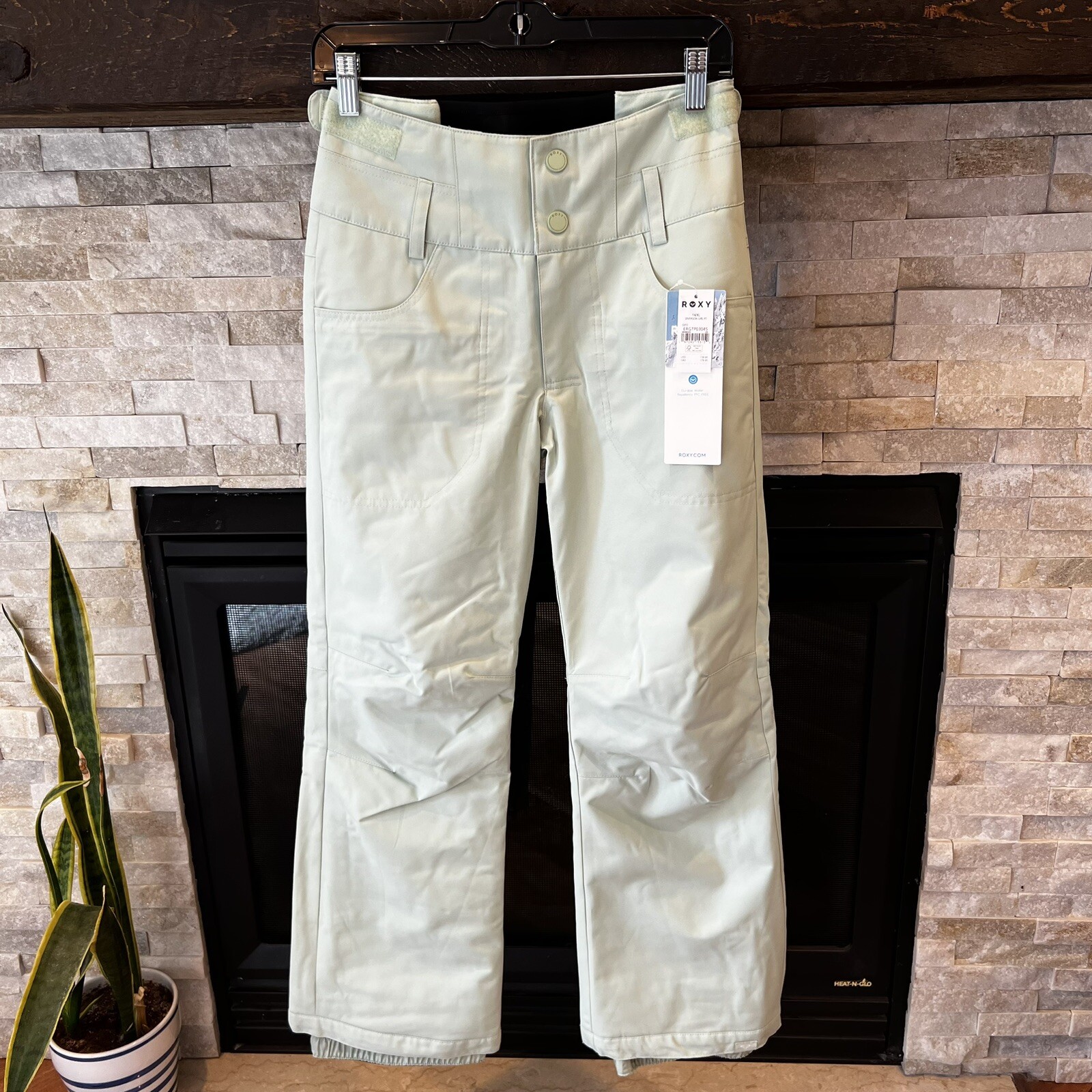 Roxy Girl Diversion Snowpants MULTIPLE SIZES Seafoam Green NWT