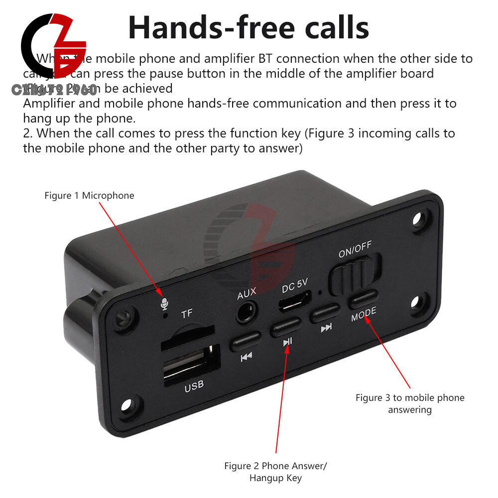 Audio Amplifier Decoder Board Audio Module USB TF Radio Bluetooth Car MP3 Player