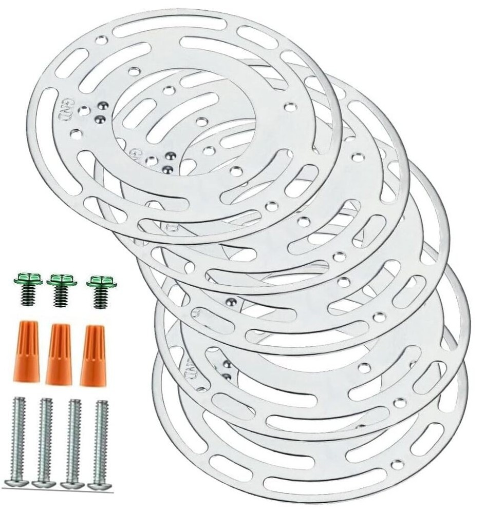 4 Inch Ceiling Light Fixture Mounting Bracket, 10 Sets Universal Light Circle