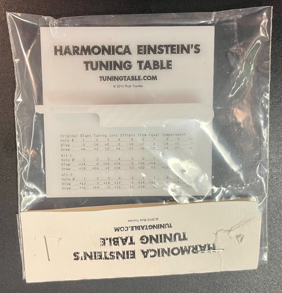 Harmonica Tuning Table, instructions & more
