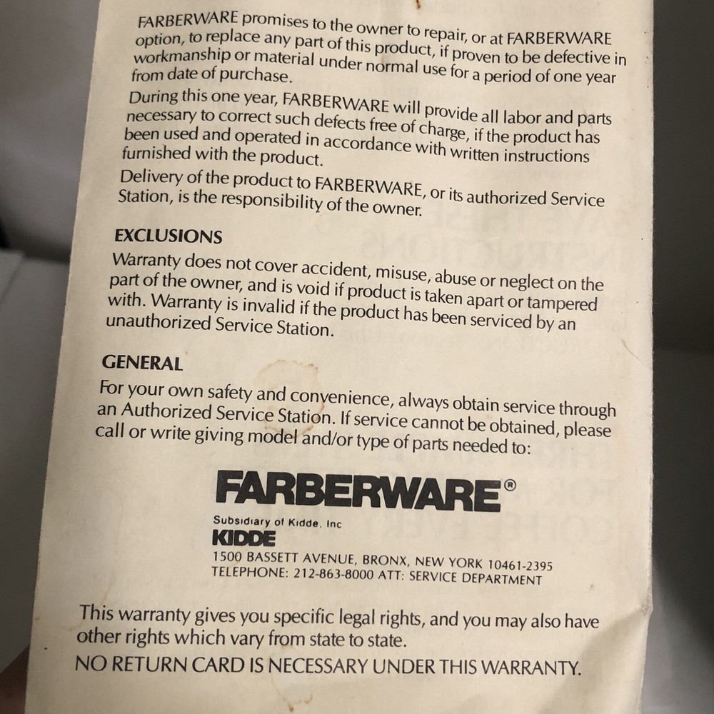 Farberware 155C Automatic Stainless Steel Coffee Urn Percolator 55 Cup Buffet