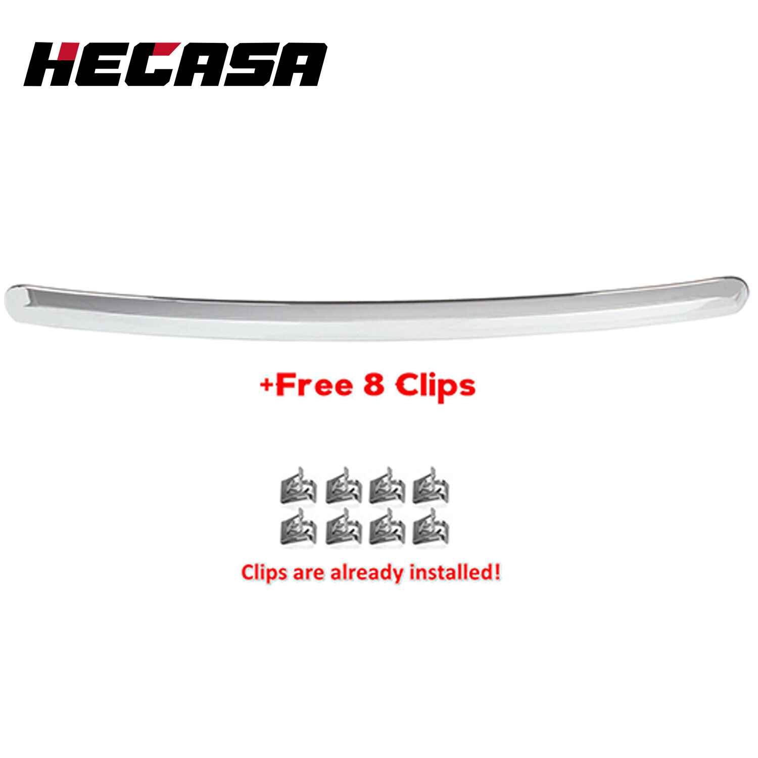 For GM1235109 Hood Molding Trim Chrome Fit For 07-2013 GMC Sierra 1500 2500 3500