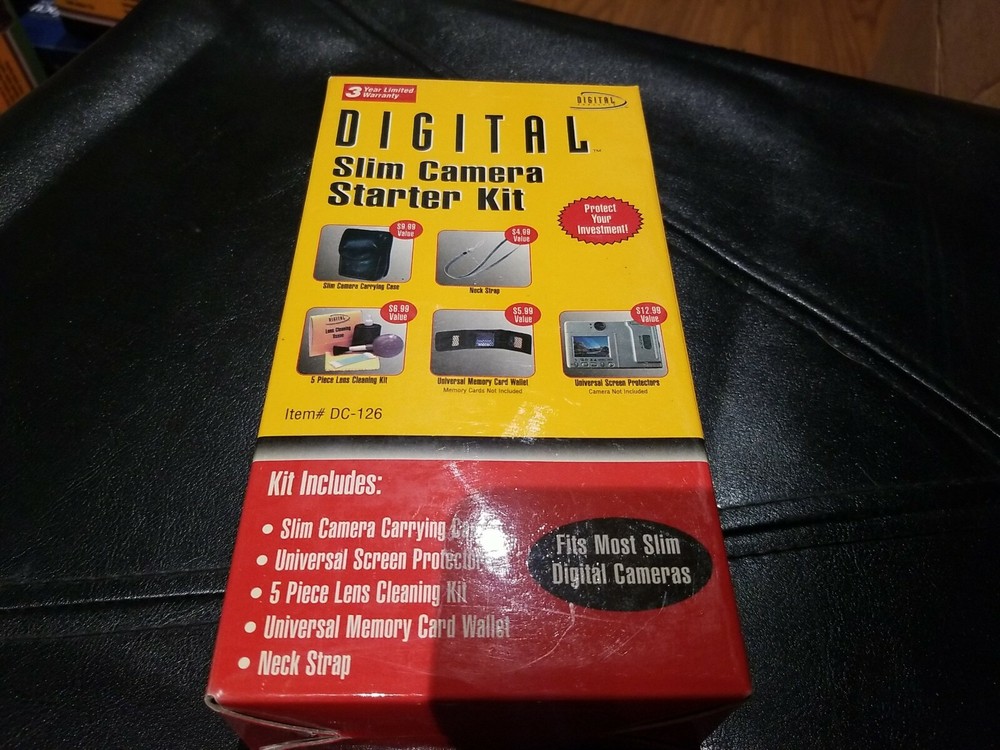 Digital Slim Camera Starter Kit DC-126 New - Sealed