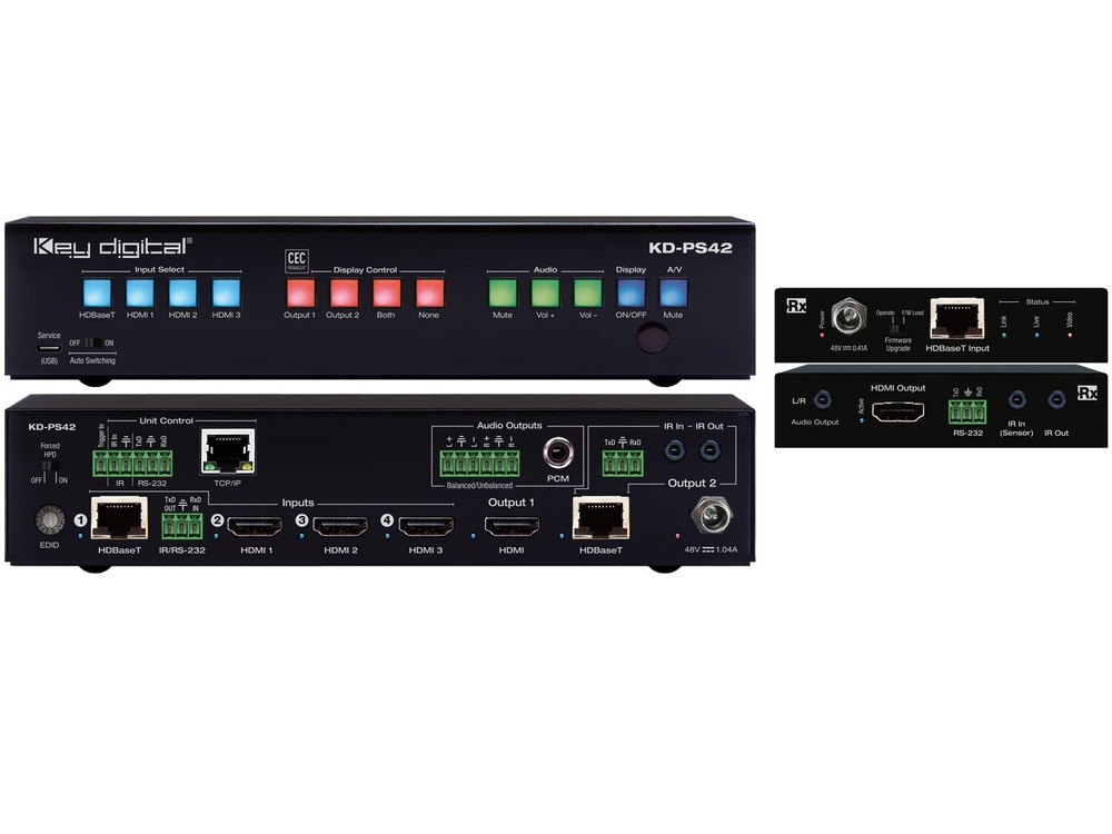 Key Digital KD-PS42 4K/18G Presentation Switcher Kit