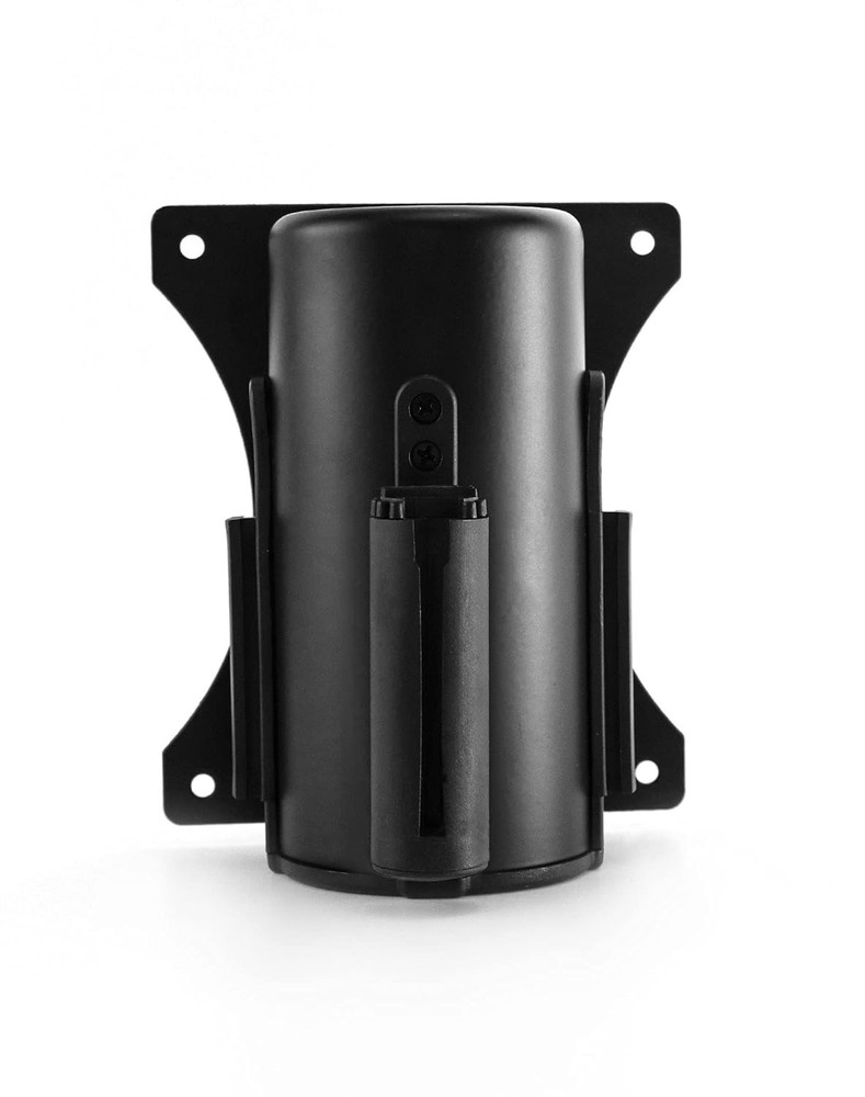 2-Pack Wall-Mounted Retractable Belt Barrier | 10’ Black Crowd Control Queue Set