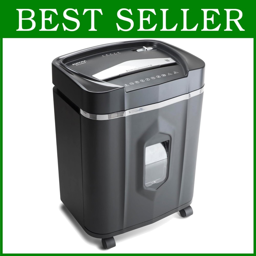 Quiet Operation Crosscut Shredder 5-Gallon Bin