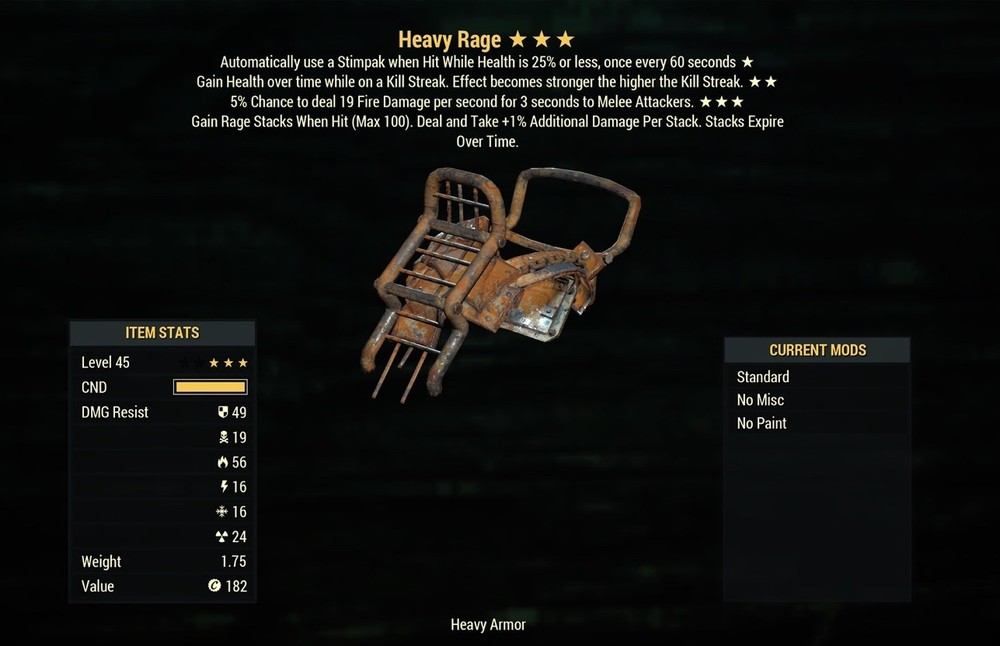 (Xbox) NEW Heavy Rage Armor - +100% Damage Buff