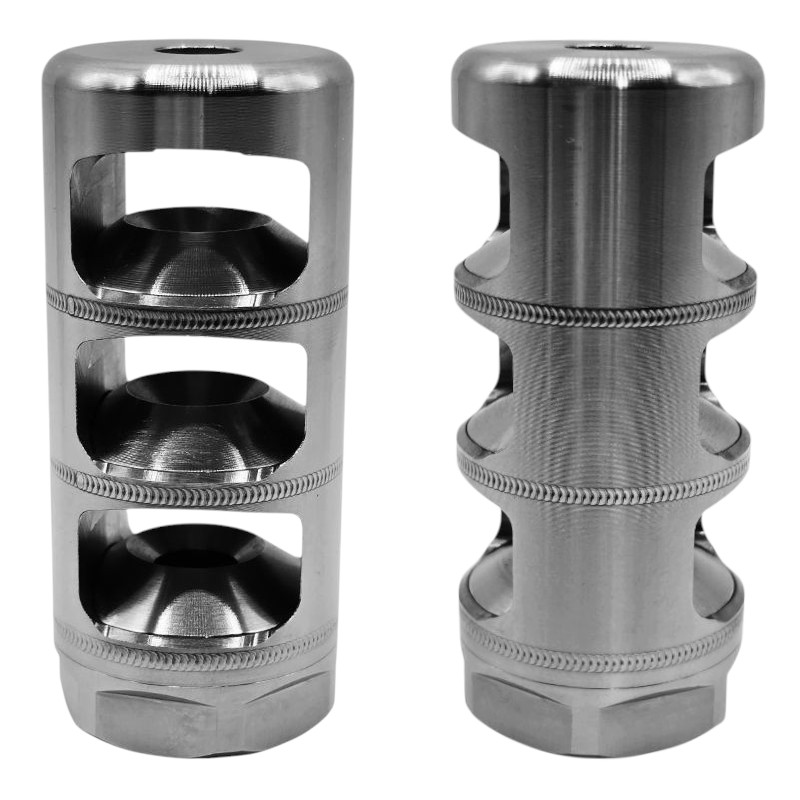 Stinger Self-Timing Titanium 3 Port Muzzle Brake