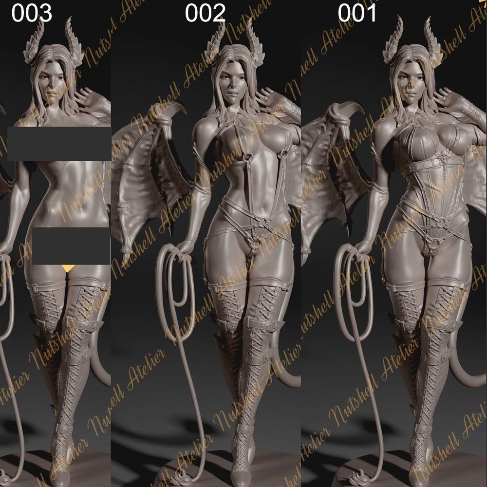 Succubus Whip 3D Print Model Kit Unpainted Unassembled 3 Version NSFW