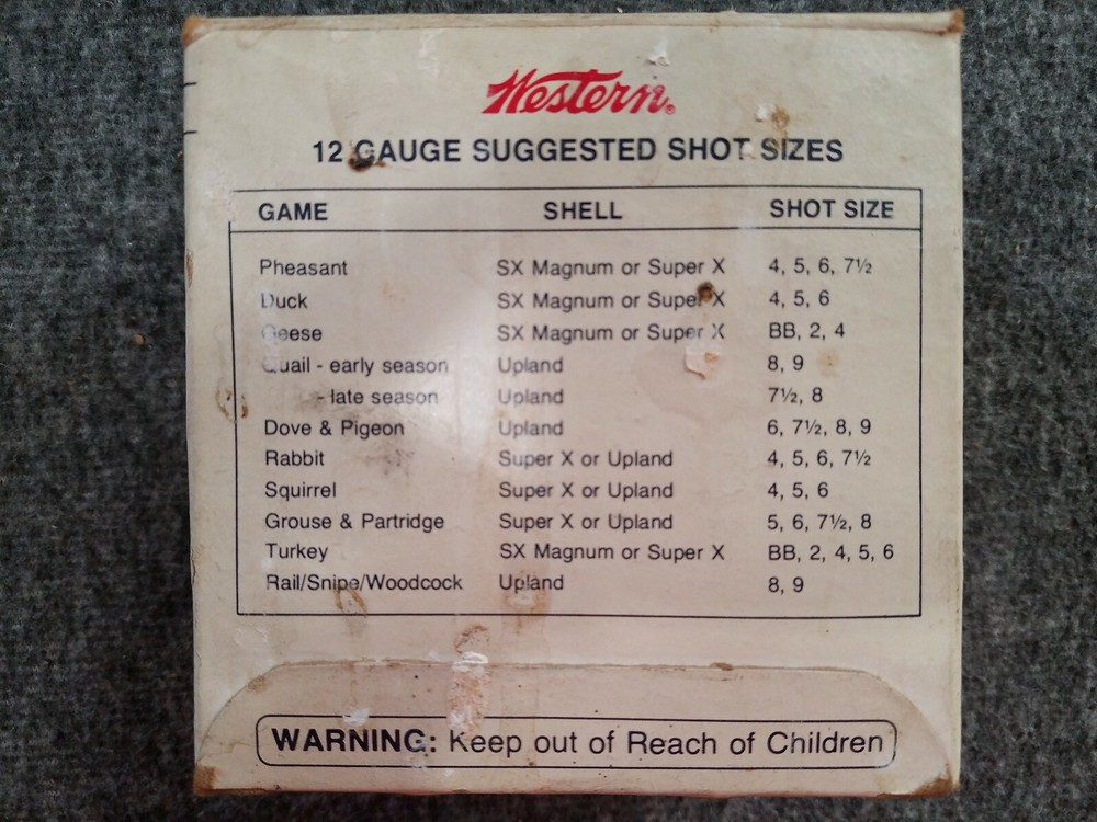 Western Super X Plastic Shotgun Shells EMPTY BOX ONLY Vintage