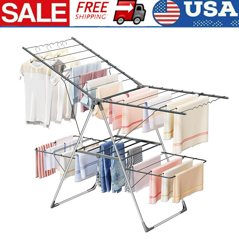 Foldable Clothes Drying Rack Laundry Drying Rack Stainless Steel Drying Rack