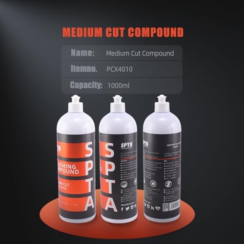 Medium Cut Polishing Compound, 33.8oz 1000ml (33.8oz) Medium Cut Compound