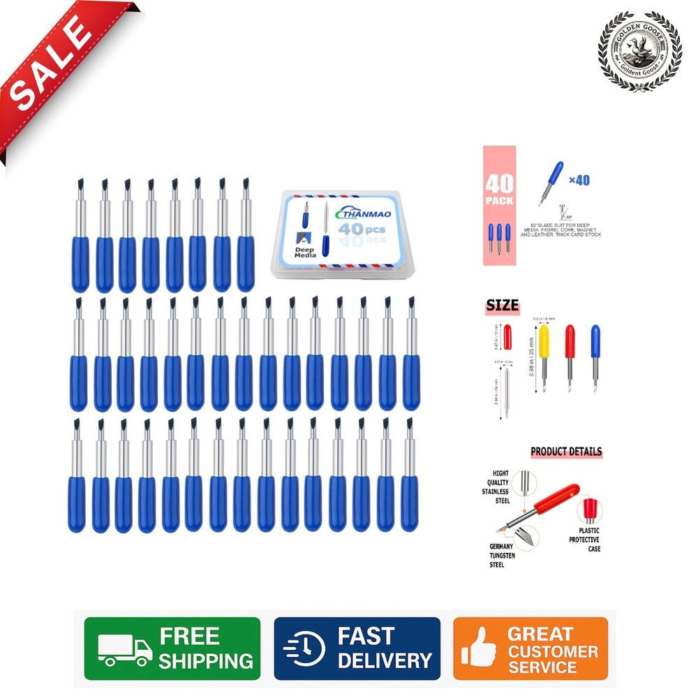 40  Replacement Blades for Explore Air 2/3 & Maker Machines - Deep Cut