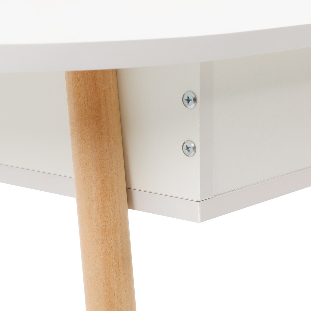 Coffee Table With Storage For Living Room Modern Solid Wood Coffee Table White