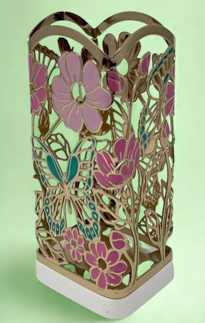 BUTTERFLIES IN THE GARDEN METAL FOAMING SOAP HOLDER SLEEVE Bath And Body Works