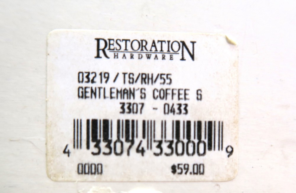 Restoration Hardware Art Deco Gentleman's Silverplate Coffee Server Ebony Handle