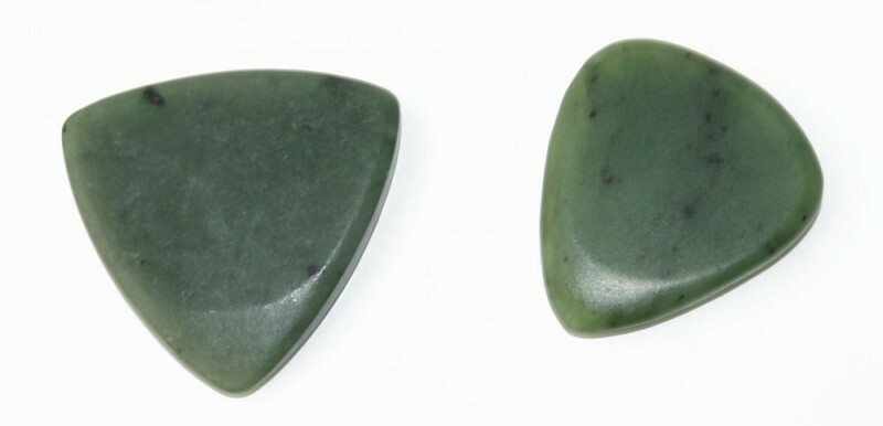 Genuine Natural Nephrite Jade Guitar Pick - 2 Sizes Available