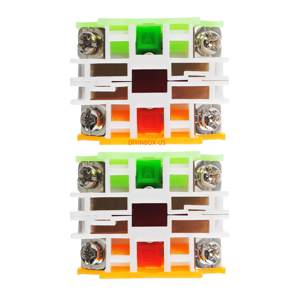 2X Emergency Stop Switch Push Button Mushroom Emergency Shut Off Switch Button