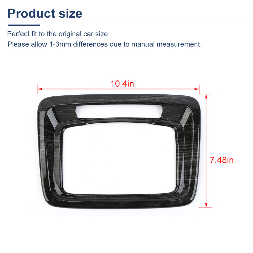 ​Black Wood Headlight Switch Button Panel Cover Trim For Chevy Silverado 2019+