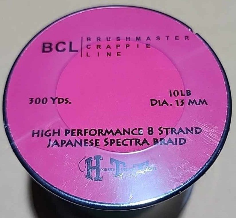 HTT BrushMaster Crappie Fishing Line 8 Strand Braid