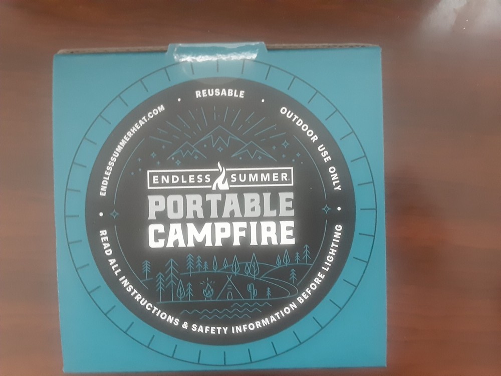 Portable Campfire in a Can, Endless Summer Mini Tabletop Fire Pit 3+ Hours - NEW