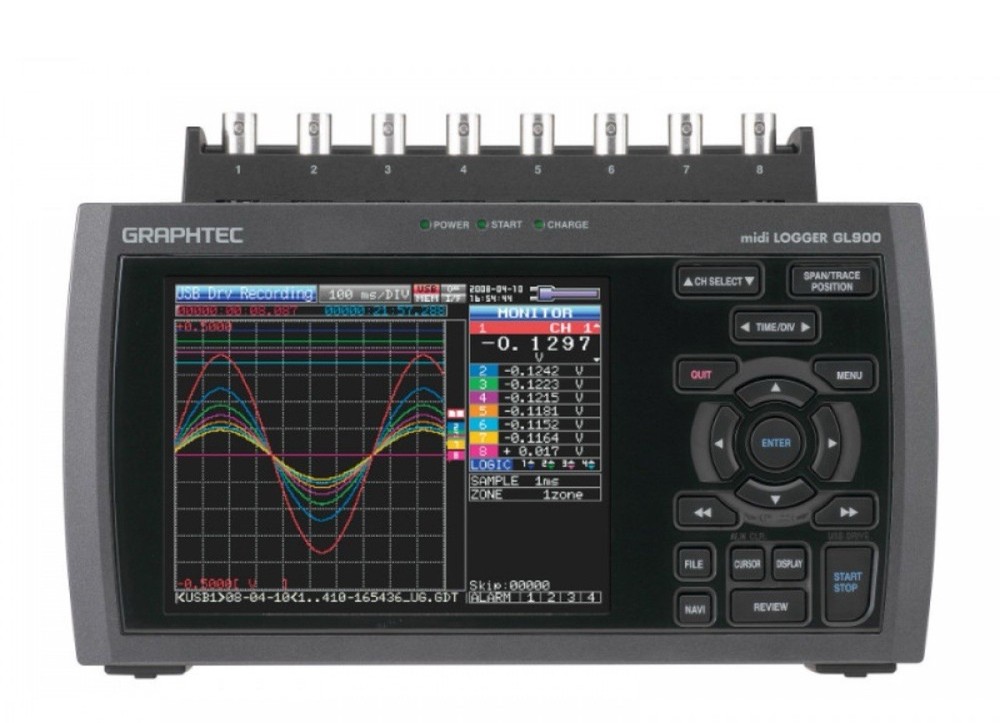 Graphtec GL900 8- Channel Datalogger