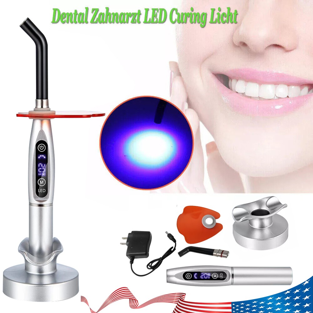 Dental LED Cure Curing Light Lamp 2000mw 5W Tool Resin Cure Wireless Cordless st