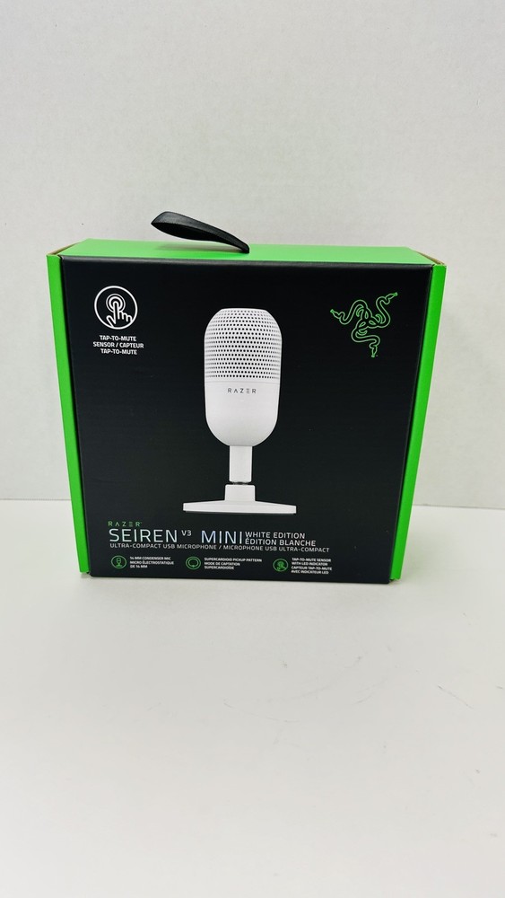 Razer Seiren V3 Mini USB Microphone – White Edition