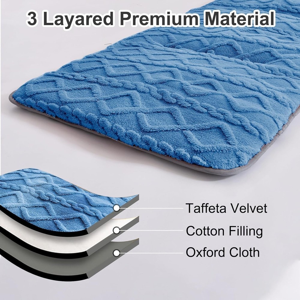 Folding Camping Cot Pad - Portable & Comfortable Outdoor Sleeping Mat with El...