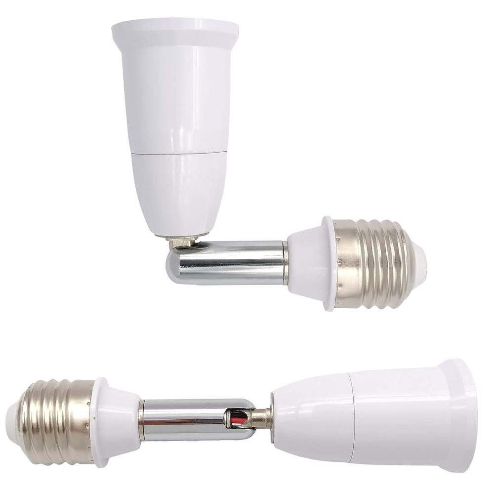 E26/E27 Light Socket Extender, 4.5 Inch Extension Socket Extender Adapter, Adjus