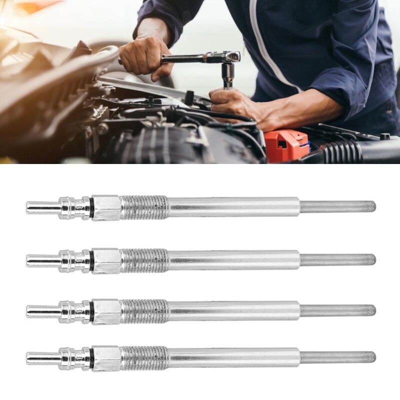 4pcs Iron Glow Plugs Stable Iron Glow Plugs Set for Efficient Vehicle Heating