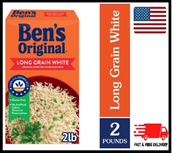 BEN'S ORIGINAL Converted Brand Enriched Long Grain White Rice Parboiled Rice 2lb
