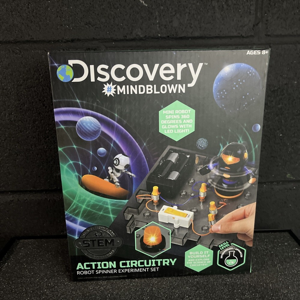 NEW DISCOVERY #MINDBLOWN ACTION CIRCUITRY ROBOT SPINNER EXPERIMENT SET