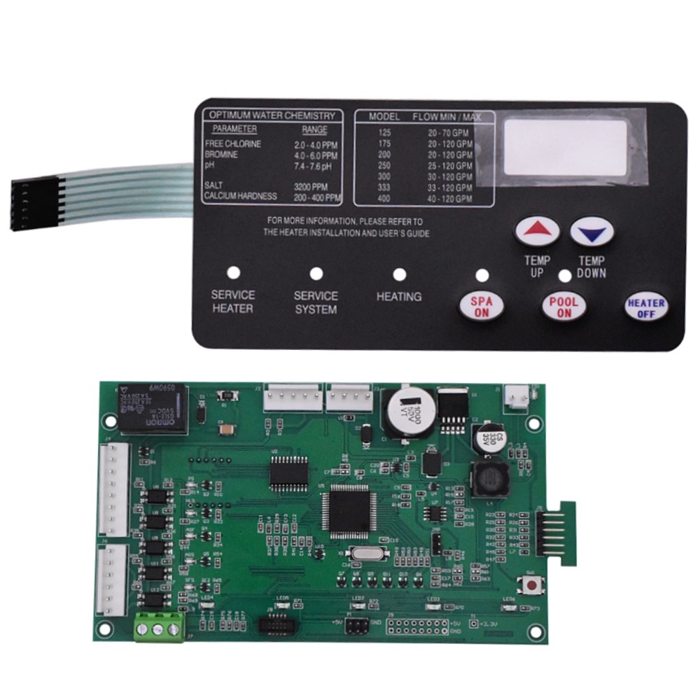 42002-0007S Control Board 472610Z Pad for Pentair MasterTemp Max-E-Therm Heaters