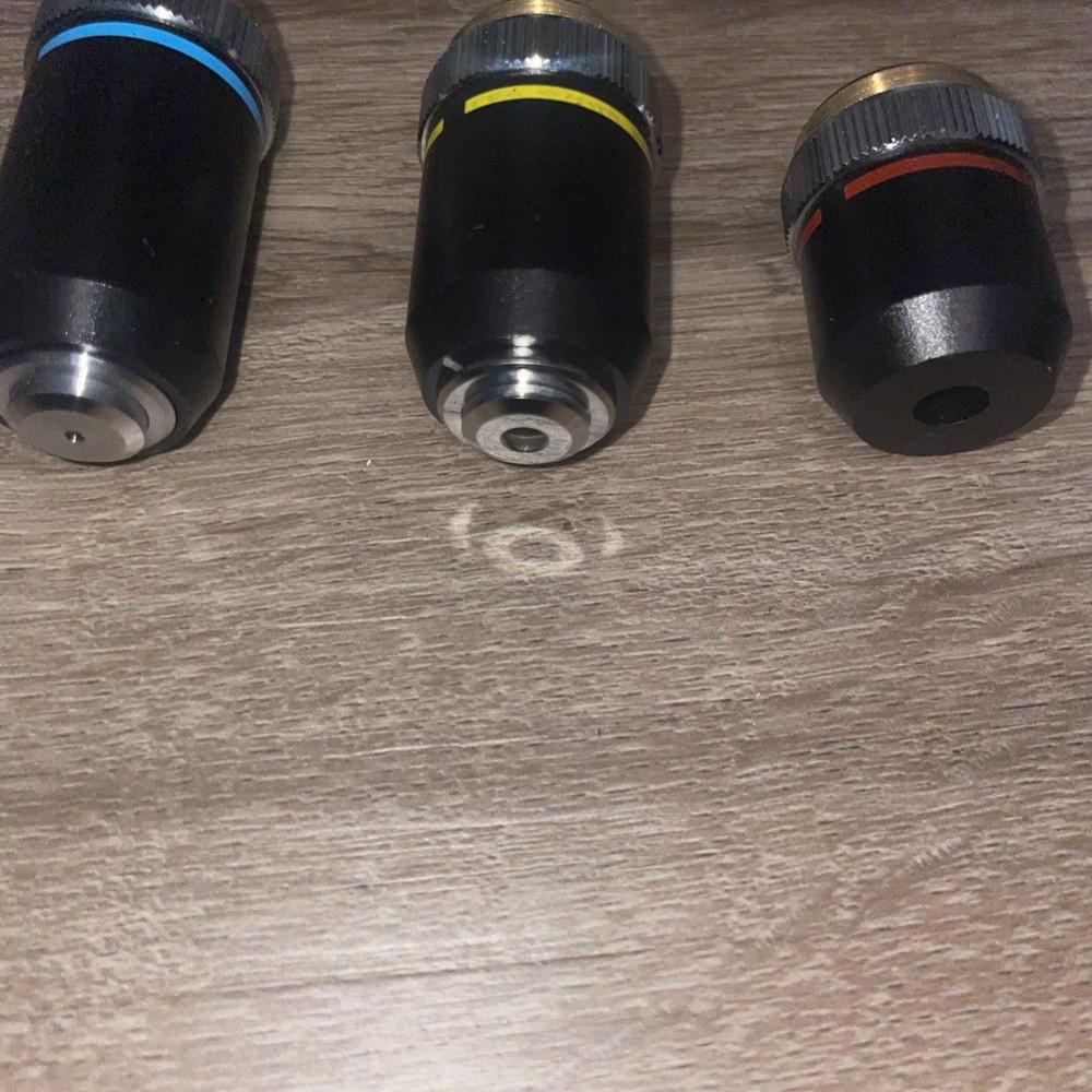 Microscope Objective Lens 3 Total From Same Microscope
