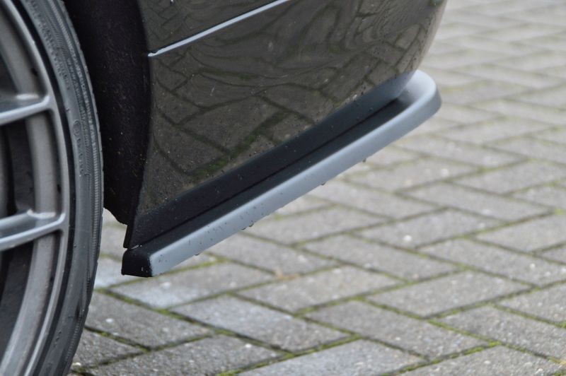 Black Gloss Performance Rear Bumper Side Flaps / Splitters For BMW 3 Series E90